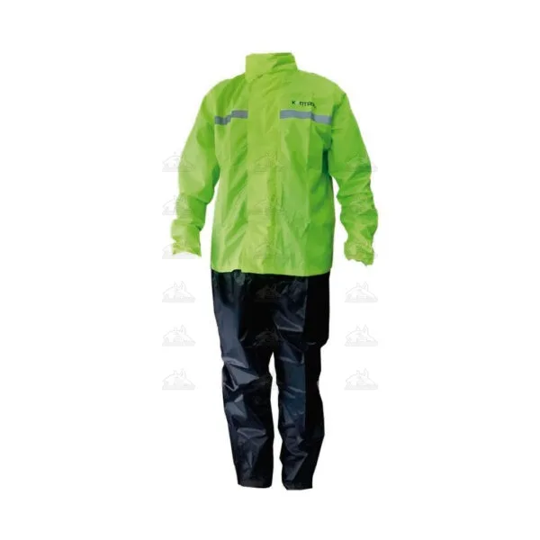 Impermeable con reflectivo negro tallas s