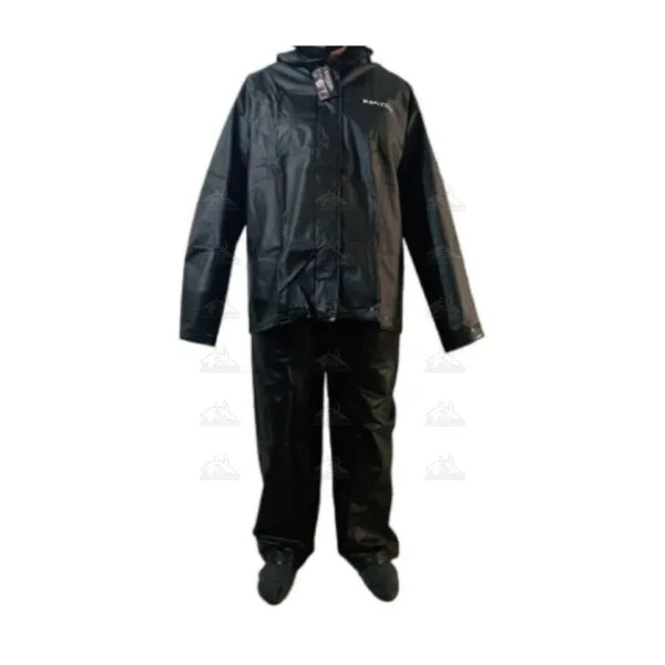 Impermeable con reflectivo negro tallas s