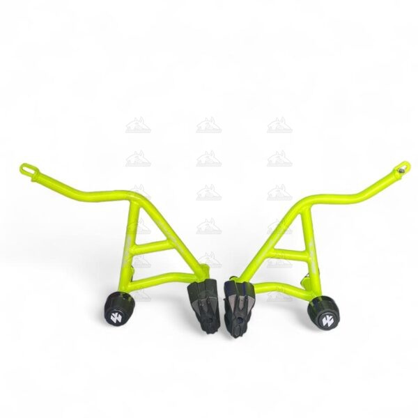 Defensa para motocicleta tipo stunt pulsar 200 verde neon