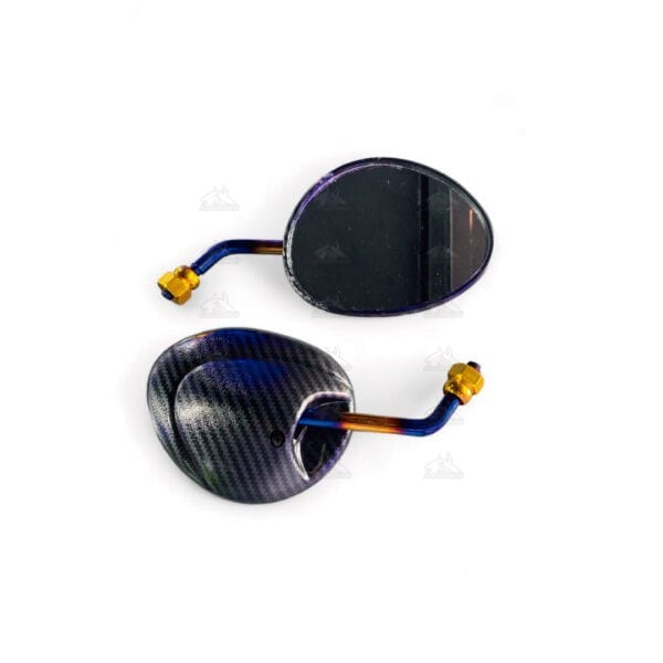 Chachimotos - Espejos para motocicleta ovalado tornasol Renueva el estilo y la visibilidad de tu motocicleta con nuestro espejo tipo nmax.