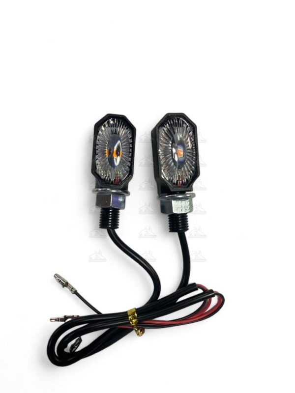 Direccional pequeño octagonal amarillo