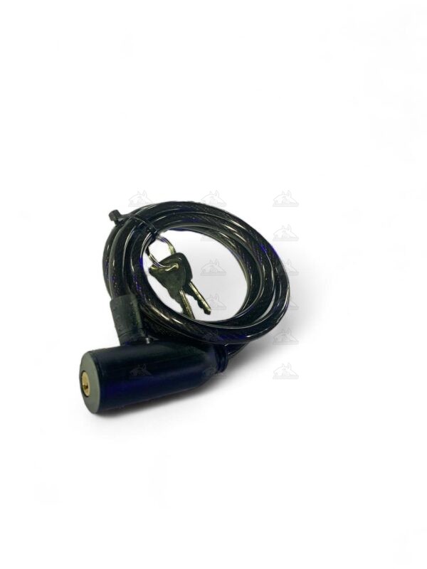 Guaya candado pequeño con llave negro