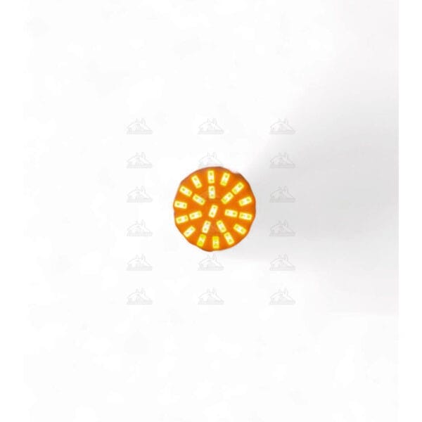 Pequeño bombillo direccional amarillo con efecto strobe