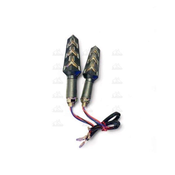 Chachimotos - Direccional tipo diamante secuencial con flechas amarillo Mejora tu visibilidad y estilo con nuestros direccionales universales.