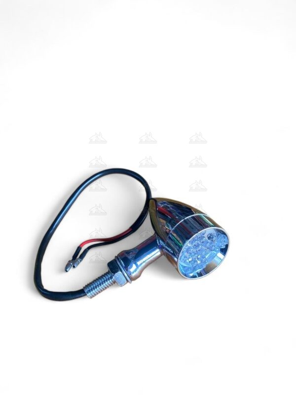 direccionales tipo café racer punta plateado