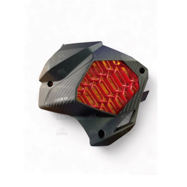 Chachimotos - Protector de radiador koso n max connected negro/rojo Protege tu radiador con nuestro protector de calidad superior.