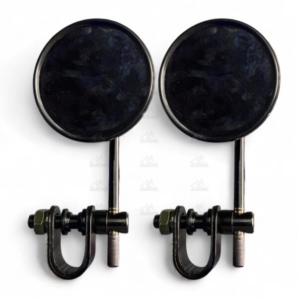 espejos café racer redondo con base negro
