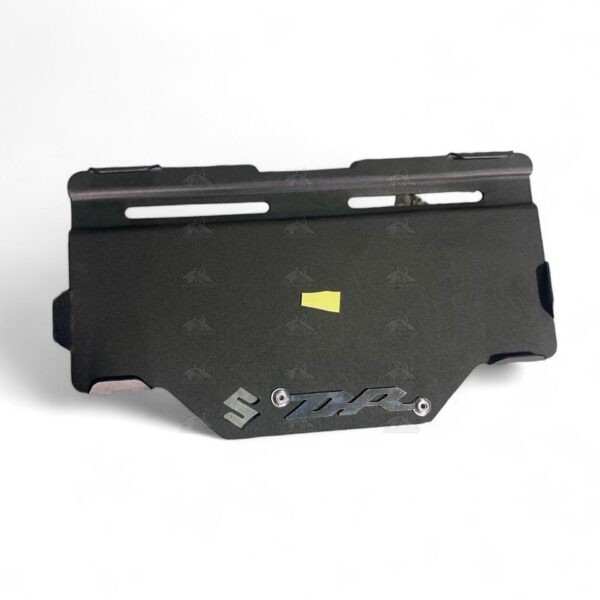 porta placa negro 3d dr