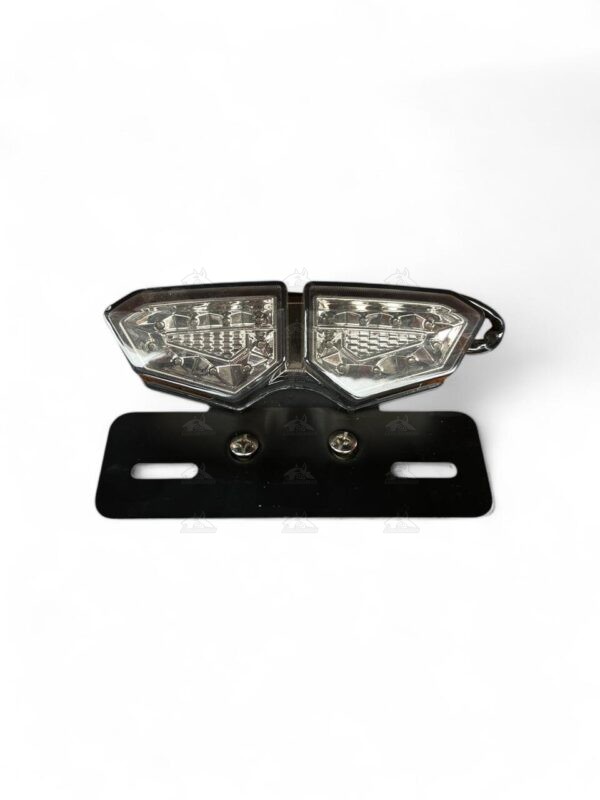 stop tipo nkd con porta placa lente rojo