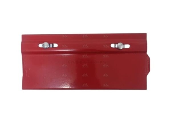 PORTAPLACA METALICO ROJO