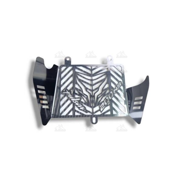 protector de radiador pulsar 200 plateado