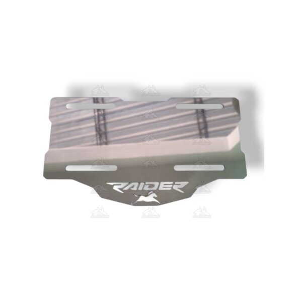 portaplaca acero raider