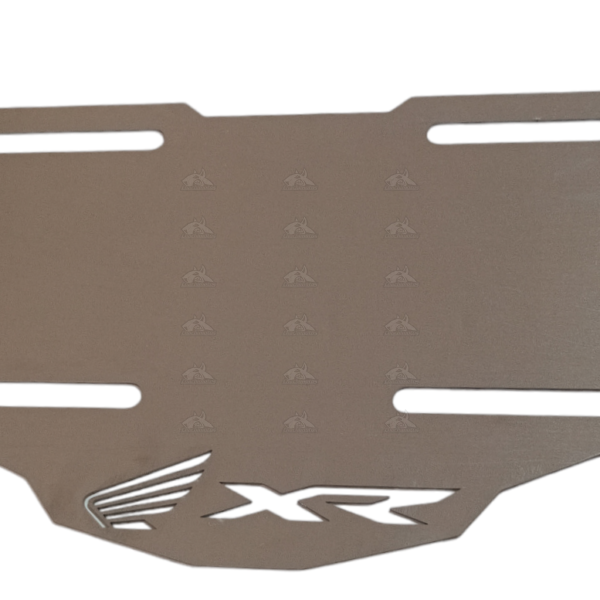 porta placa acero xr